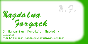 magdolna forgach business card